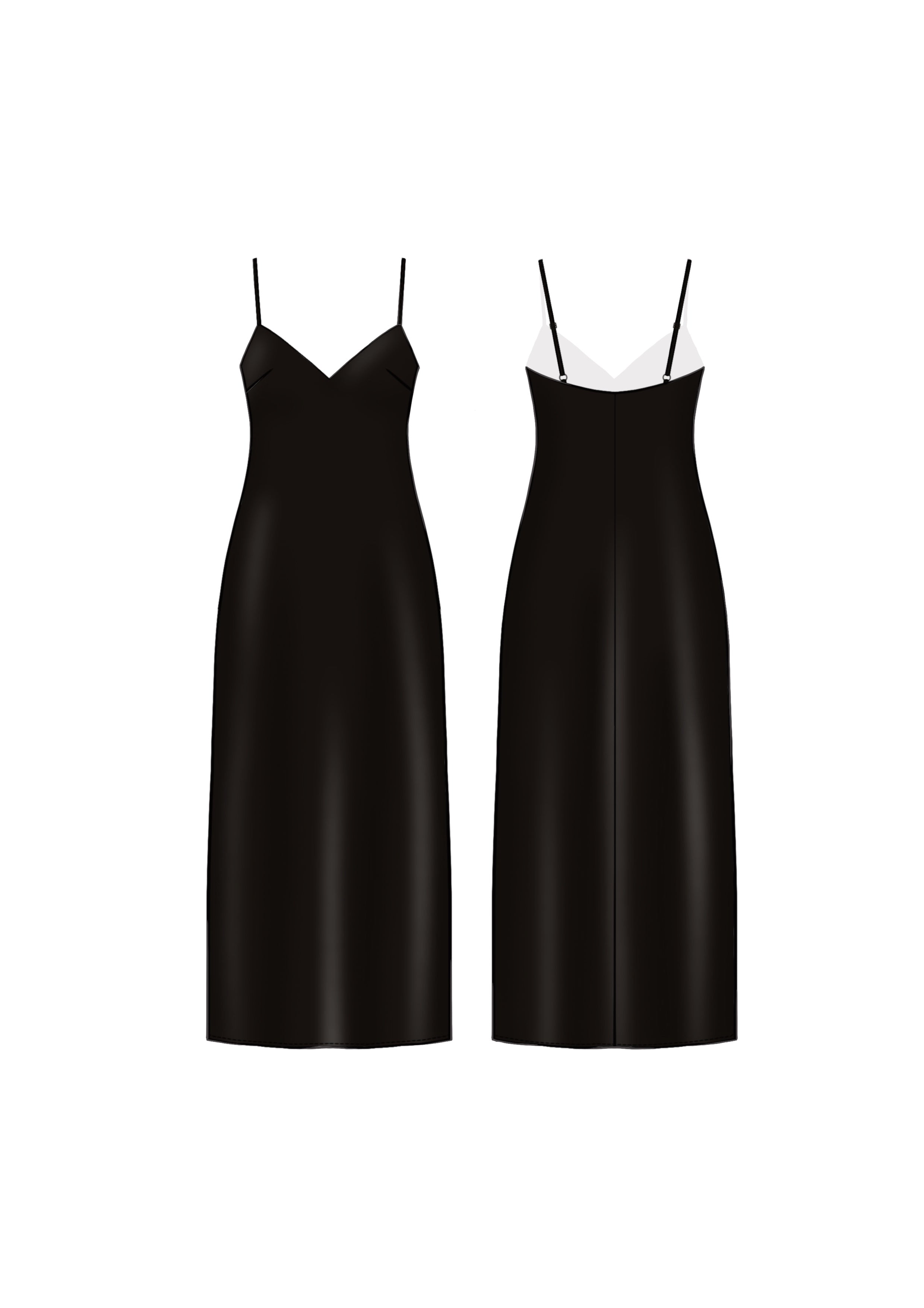 black|long
