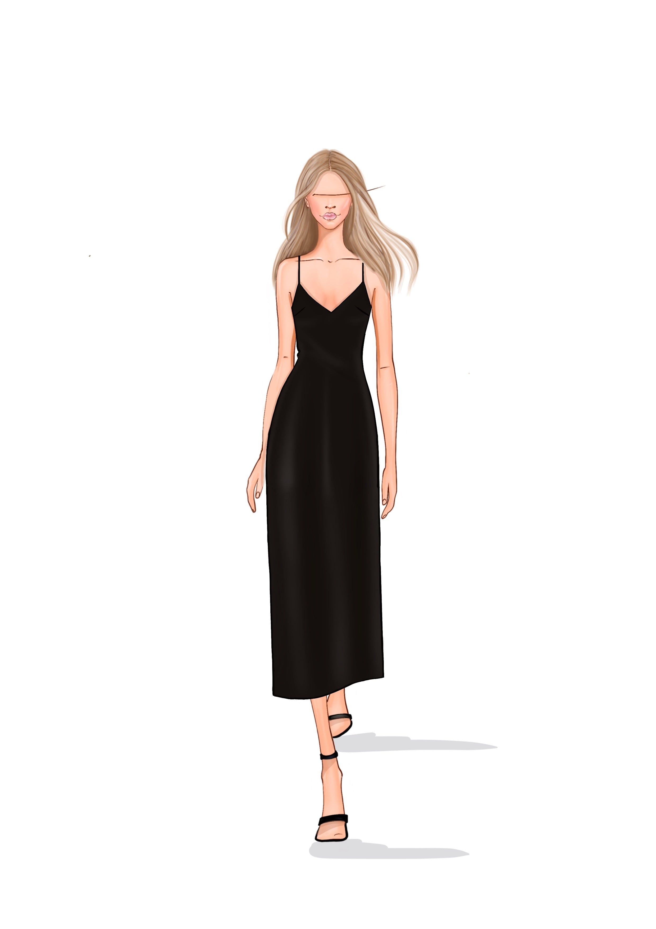 black|long