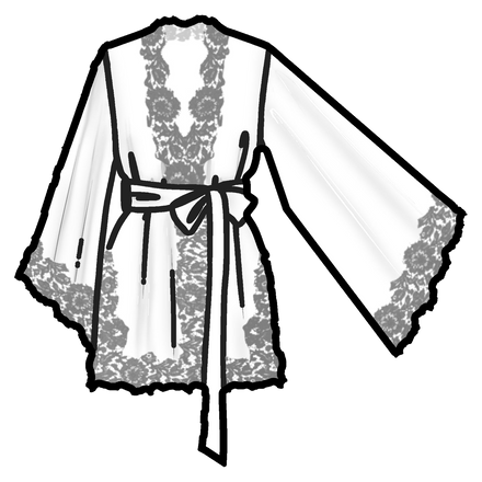 Linen Lace Kimono
